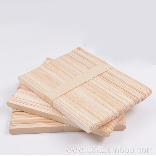 Food Grade Disposable Wooden Popsicle Sticks